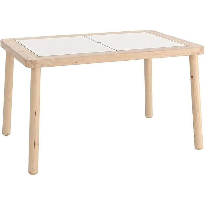 rayihni KID'S PLAY TABLE/CHILDREN'S TABLE - COMPLETE SET, CHILDREN TABLE, PLAY TABLE, FLISAT, WOOD TABLE, KID TABLE - Image 1